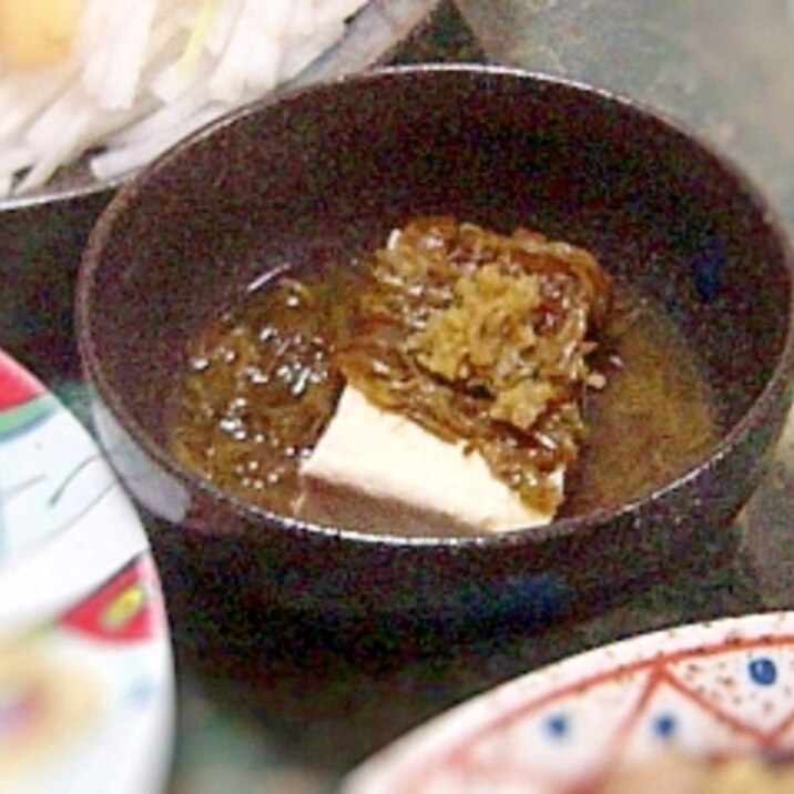 めかぶと豆腐の柚子胡椒風味